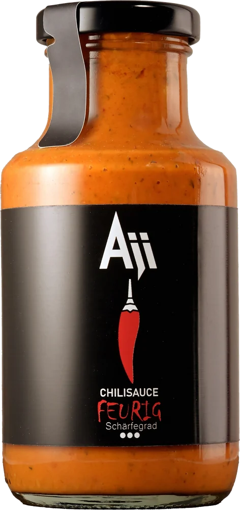 Aji Chilisauce Feurig, 250-ml-Glasflasche