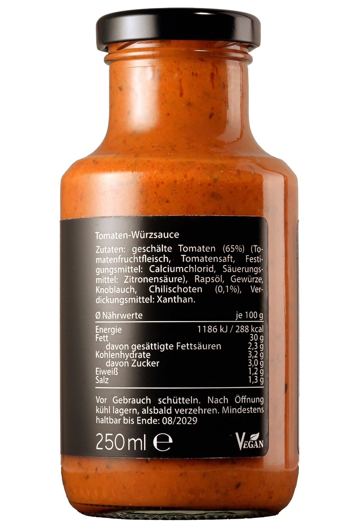 Aji Chilisauce Pikant 250 ml – Zutaten und Nährwerte