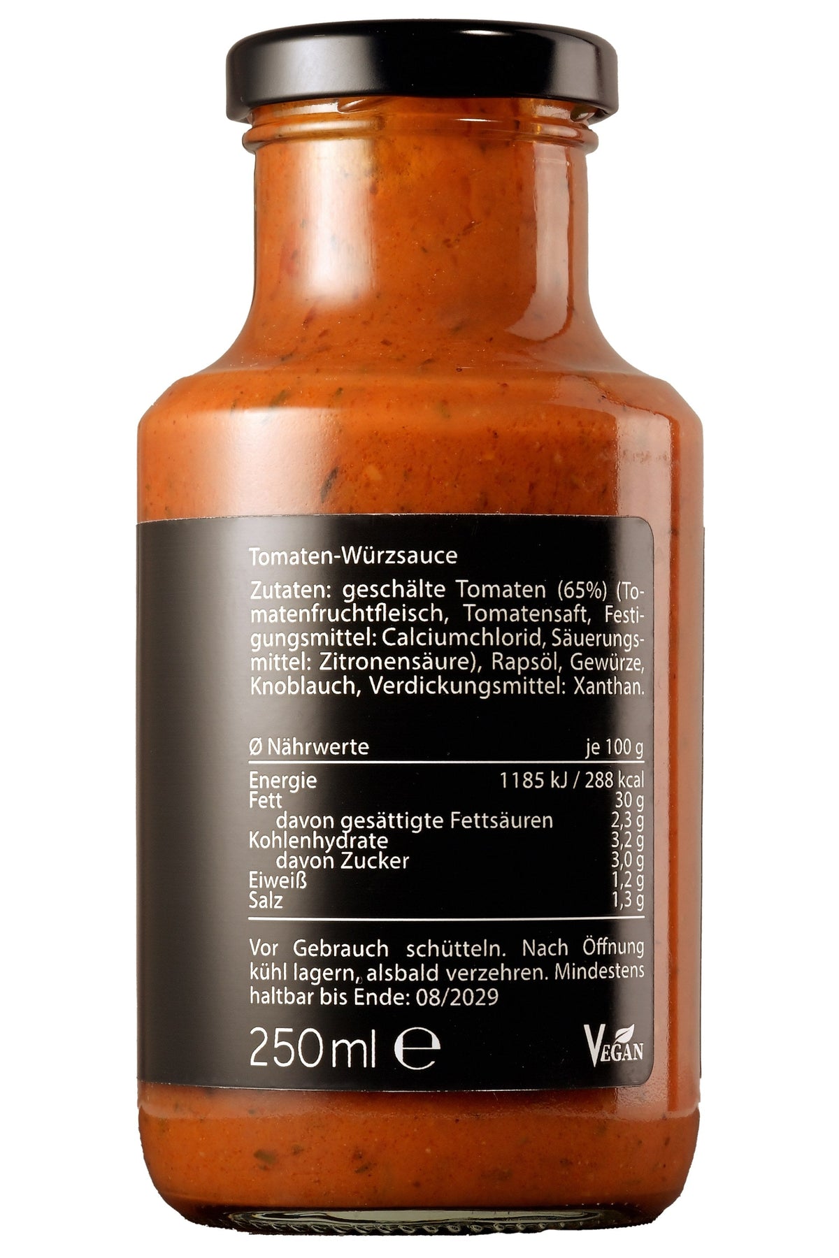 Aji Tomatensauce Würzig 250 ml – Zutaten und Nährwerte